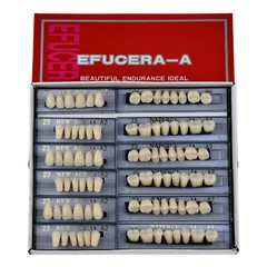 168pcs Denture Acrylic Resin Shade 23#A2 Dental Teeth Upper Lower Full Set Tooth