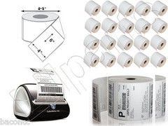 1-40 Rolls 4×6 Direct Thermal Label Labels 250/roll Zebra LP 2844 ZP450 gk420d