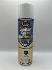 Zep Sanitary Spray Lubricant for The Food Industry Protects & Repels Water 15oz