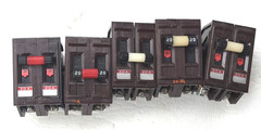 Wadsworth A220N 20 Amp 2 Pole 2P Type A METAL FOOT Circuit Breaker A220 FLAWED!
