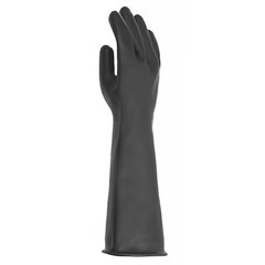 Mapa 286 Chemical Resistant Gloves, Natural Rubber Latex, 18 In L, 40 Mil,