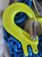 CERTEX GrabIQ GUNNEBO 5/16″ x 6′ MGD-EGKN 2-Leg Chain Sling 9900 lbs 60° Sweden