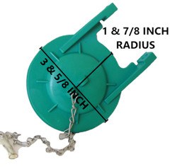 3- inch Soft Rubber Flapper Valve for Best Seal for a 3- inch flush hole Toilet.