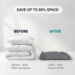 4 Pack Oxford Cloth Vacuum Storage Bags (S/M/L/XL) – Space Saver Vacuum Bags for