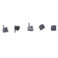 1-100×Dental Monoblock Metal Bracket Brace Mini Roth 022 345 Hooks 20Pcs/kit