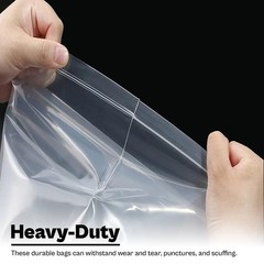 5″x8″ (1000) Clear Reclosable Bag, Writeable White Block, Water-Resistant, 4 Mil