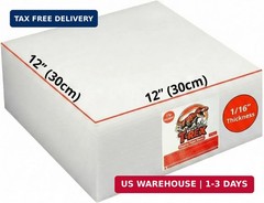 100 Pack Foam Sheets 12″x12″ 1/16″ Thick – Premium Foam Wrap Cushioning Packing