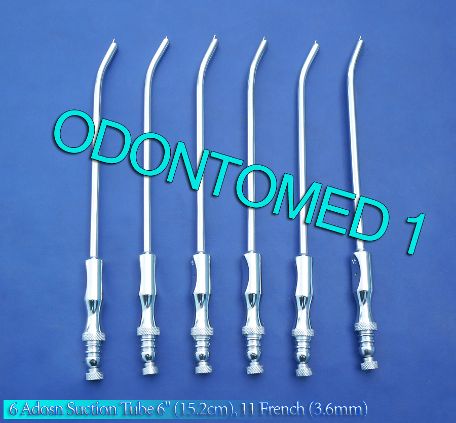 6 ADSON Suction Tube 6″ (15.2cm), 11 French (3.6mm)