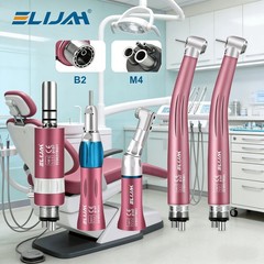 Dental High Speed/Slow Low Speed Handpiece Contra Angle Air Motor 2/4 Holes Kits