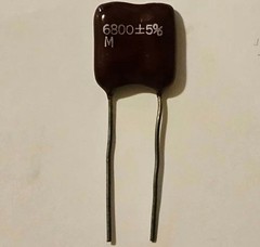 4 6800pf Cornell Dubilier Silver Mica Capacitors 1500V 5% CDE CDV30FH682JO3
