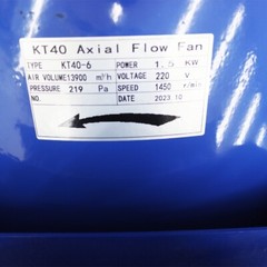 220V Axial Flow Fan 24in Spray Booth Paint Fumes Blower 1450rpm 1500W