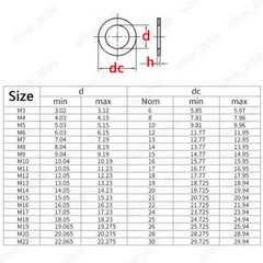 304 Stainless Steel Shim Rings and Supporting Rings M3 M4 M5 M6 M8 M10 M12-M22