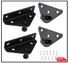 10mm Ball Stud Mounting Brackets for Gas Struts, Lift Supports, Shocks – Set of