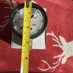 2x 3000 Psi Glycerin Liquid Filled Hydraulic Pressure Gauge, 2.5″ Dial Size,