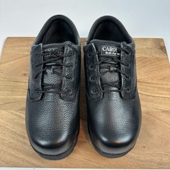 New Womens Carolina CA9537 Black Leather Oxford Composite Toe Shoes Sz 9 M