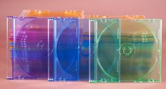 Lot of 45 Multi-Color Jewel Cases Slim Thin Empty