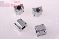 New SC12UU 4pcs SCS12UU 12mm Metal Linear Motion Ball Bearing for CNC