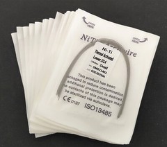 10 Packs Dental Orthodontic Thermal Activated Niti Round Arch Wires Ovoid Form