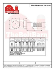 M5-.8 Class 8.8 Hex Cap Screws Bolts COARSE Thread USS Zinc (Pick Length & Qty)
