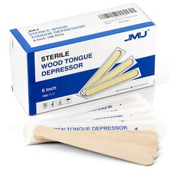 JMU Sterile Wooden Tongue Depressors 6” Senior Craft Tattoo Sticks 100-5000pcs