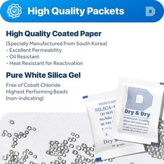 10 Gram Silica Gel Packets – Food Safe, Moisture Absorbers for All Needs