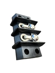 Barrier Strip Dual Barriers 2 Position Terminal CINCH Black 2 Screw Connectors