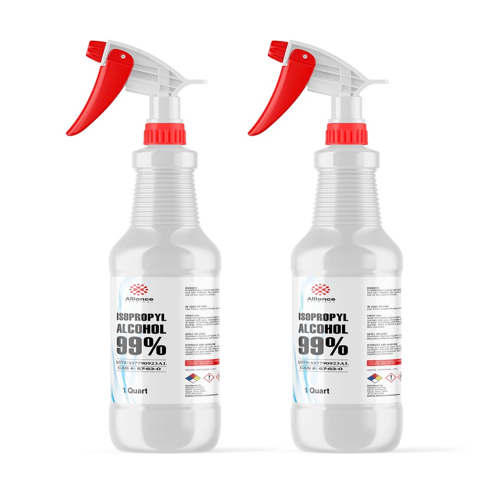 Isopropyl Alcohol 99% – Technical Grade – 2 Quart Sprays
