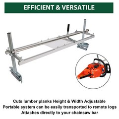 Portable Chainsaw Mill 14″-48″ Chain Saw Mill Aluminum Steel Planking Lumber