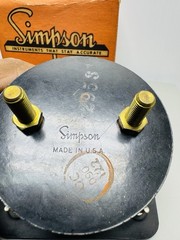 SIMPSON Panel AC AMP METER 0-400 AC Amperes Alternating Current F.S.-400/5ACA #1