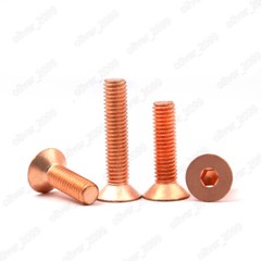 99,9% Reiner Kupfer DIN7991 Senkkopfschrauben mit Innensechskant M3 M4 M5 M6 M8