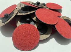25 Pack – 2″ Inch 60 Grit Ceramic Quick Change Sanding Discs Type R Roloc