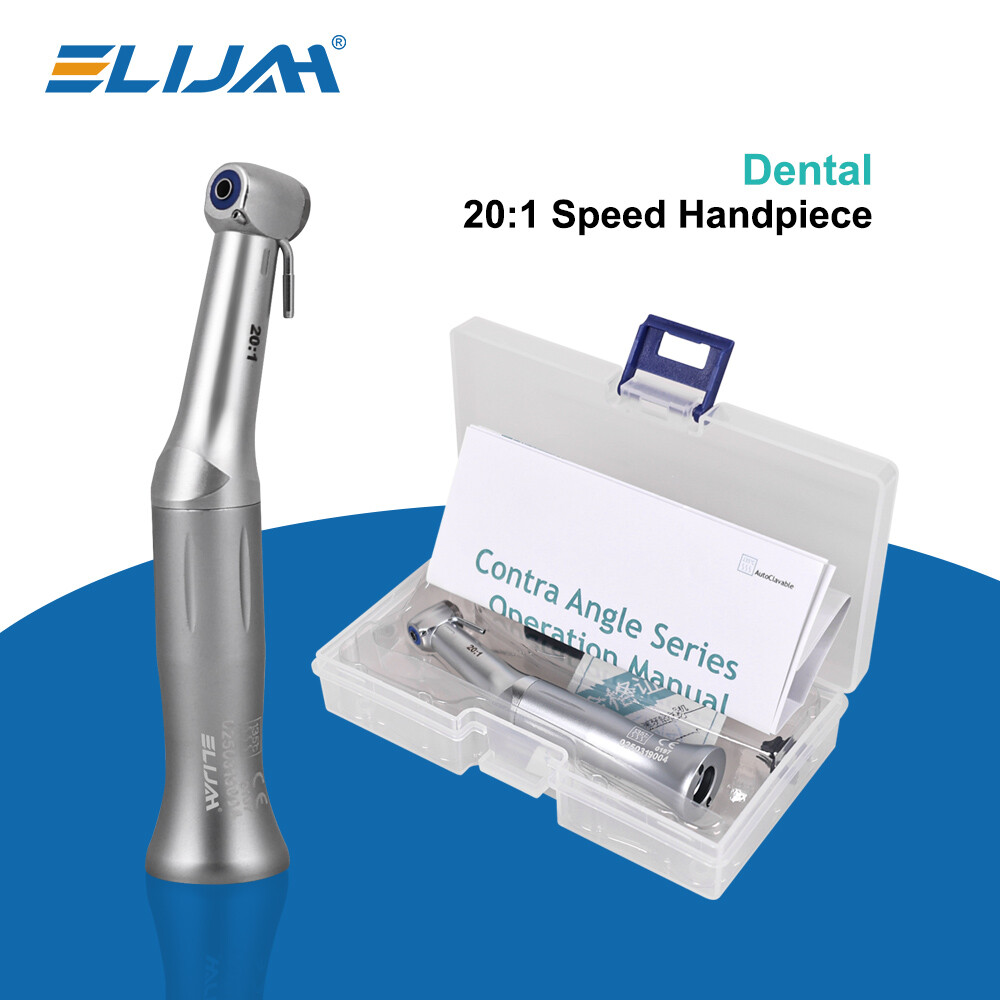 Dental Implant 20:1 Reduction Contra Angle Push Button Surgical Air Handpiece US