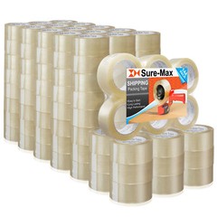 144 Rolls Clear Carton Sealing Packing Tape Shipping – 1.8 mil 2″ x 110 Yards