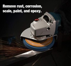 3PCS Poly Strip Clean Disc 4-1/2″ x7/8″ Easy Paint Stripping Rust Removal Wheels