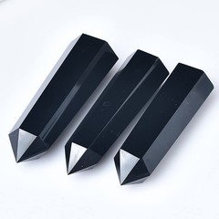 Fzbhro Black Obsidian Towers Large Crystal Point Obelisk 6 Faceted Healing
