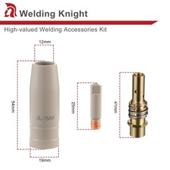 Mig Welding Tips, Ceramic Welding Nozzle Replacement MB15 15AK Accessories, 14Pc