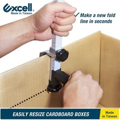 Excell Cardboard Box Resizer Tool, Easy Box Sizer with Safety Blade Cover