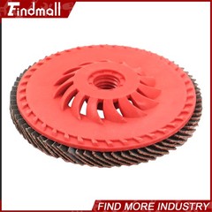 Findmall 10 PCS 4-1/2″ x 7/8″ 40 Grits Type 29 Ceramic Grain Flap Sanding Discs
