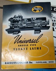 Milling Machinery & Tools Bardons & Oliver Inc Lathes 6 Brochure Lot W Catalog