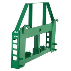 Uimoso Skid Steer Pallet Frame w/Hitch Receiver & Spear Sleeves for John Deere