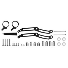 Motorcycle Remote Reservoir Shocks Bracket Mount Clamps for Touring 2014-2025