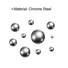 300pcs Precision Balls 1mm Diameter G25 Chrome Steel Ball for Bearings, Silver