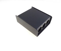 Steel Project Box 4 1/2″ x 3-3/4″” x 1 5/8″ Pre-Punched for 3 “D” Series XLR’s