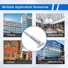 Panic Bar for Exit Door Commercial Emergency Push Bar Lock Stainless Steel