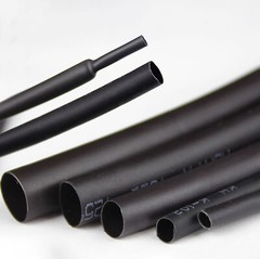 Black Heat Shrink Tube 2:1 Unlined 3:1 4:1 Adhesive Glue Lined Heatshrink Sleeve