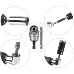 3 PCS Socket Adapter Drill BIts Set Hex Shank 1/4″ 3/8″ 1/2″ Impact Driver Tools