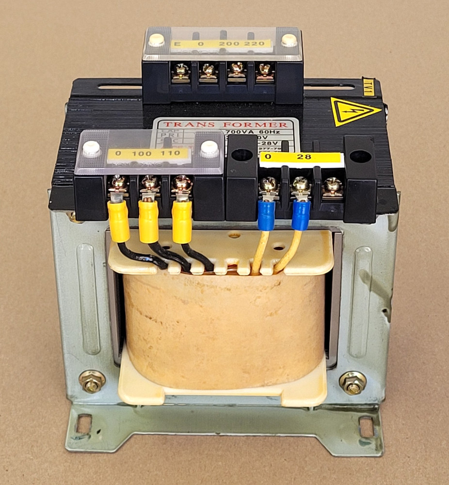 ACE TRANSFORMER 1PHASE 700VA PRI E-0-200-220V SEC 0-100-110V .0-28V