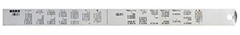 Shinwa Sokutei Pickup Scale Silver cm Display Top and Bottom 1mm Pitch 30cm JIS