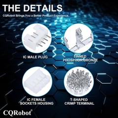 JST PH 2.0mm Pitch 4-Pin Connector Kit: Male/Female with Crimp Terminals