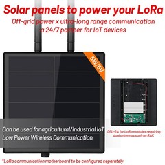 D5L Solar Powered DIY Solar Meshtastic LoRaWAN RAK Wisblock With LoRa Antenna